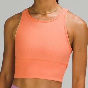 Lululemon Power Pivot Ribbed Reversible Tank Top - Golden Apricot